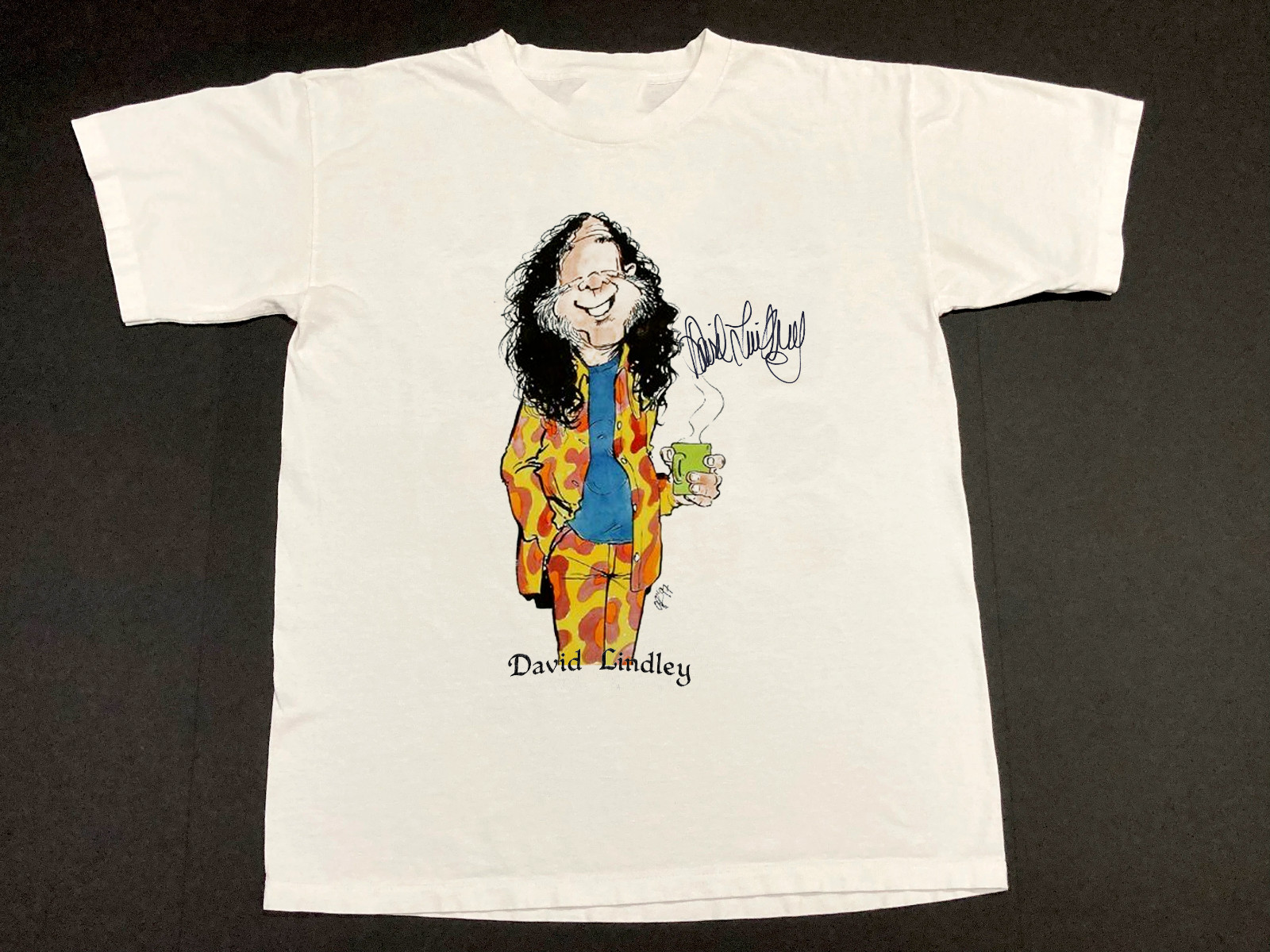 Retro Signature I Miss David Lindley Music Shirt Cute White Unisex S-5XL
