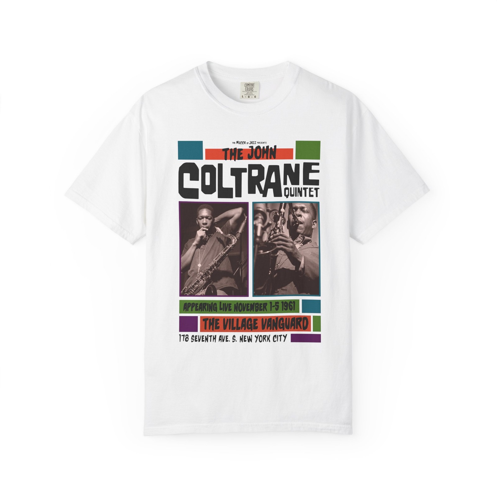 John Coltrane Jazz T-Shirt, Jazz Lover Gift, Musician Tee, Saxophone Player