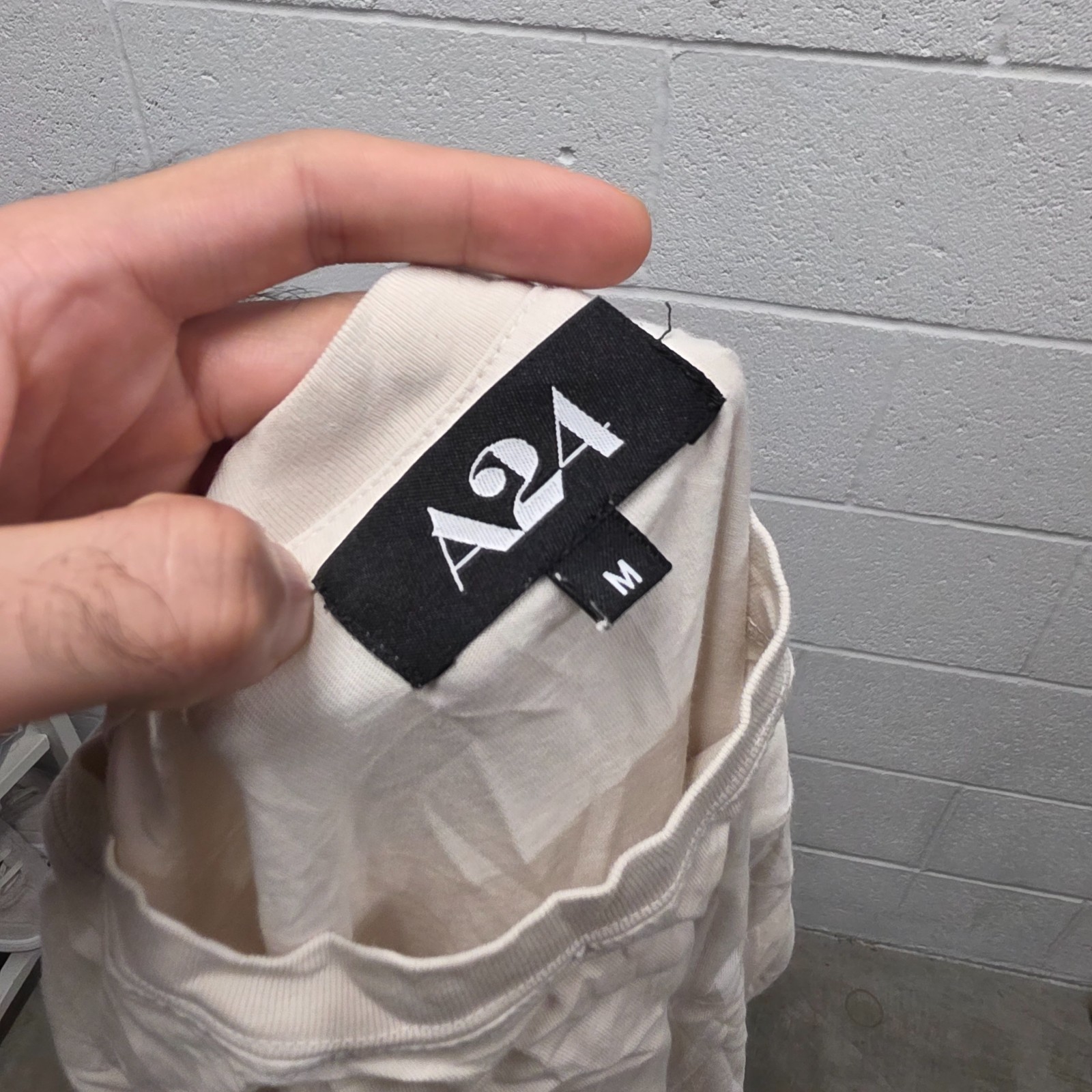 424 On Fairfax I Love Los Angeles Ivory T Shirt M 20×27 Made in USA