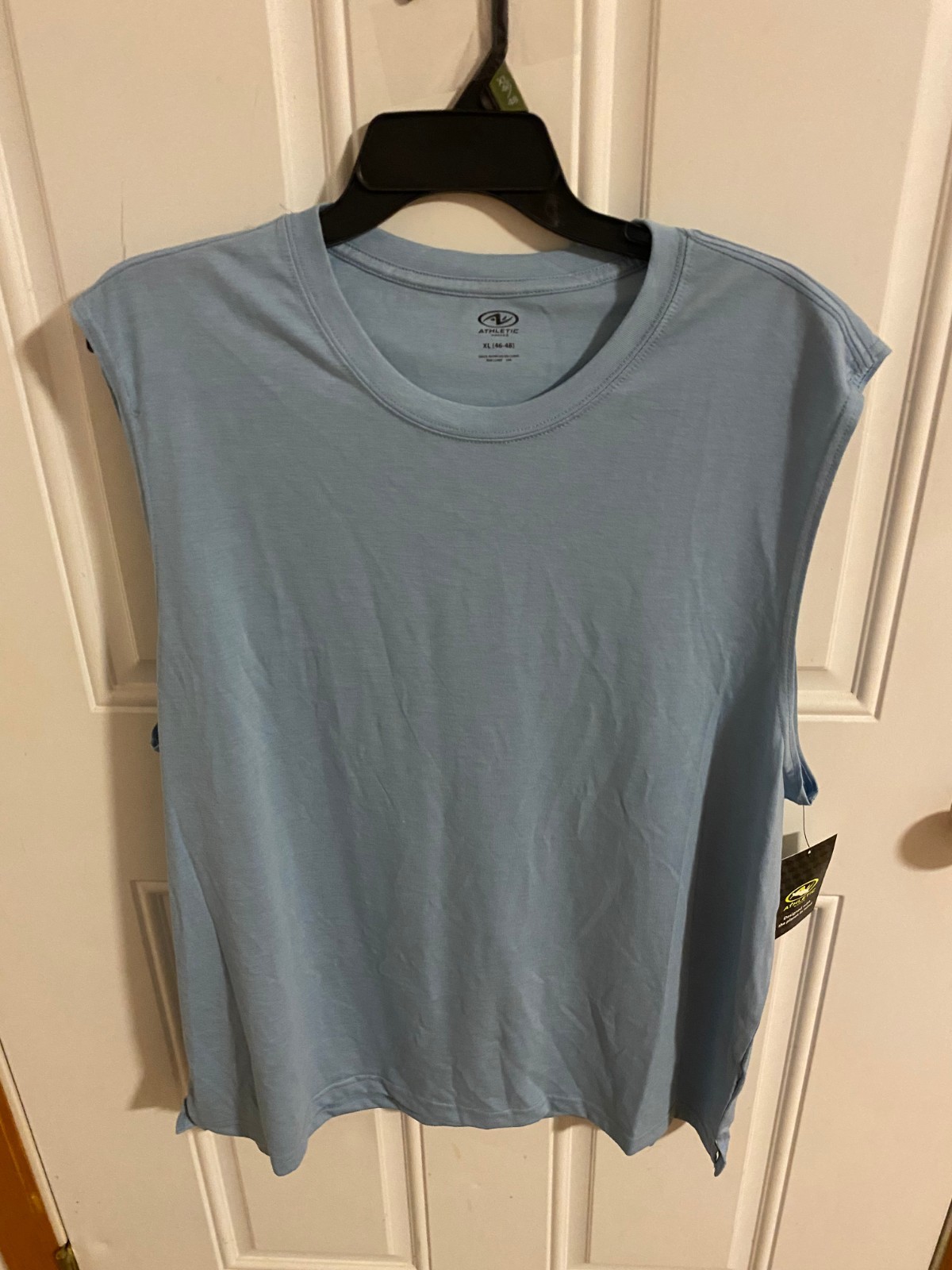 BRAND NEW MEN&rsquo;S SIZE XL ATHLETIC WORKS AQUA JASPER HEATHER MUSCLE TANK TOP