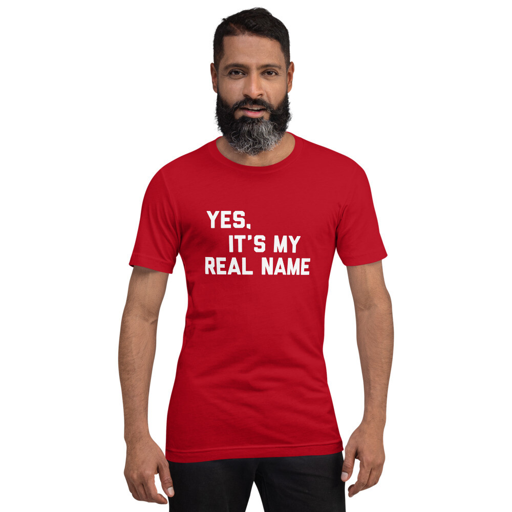 Yes, It&rsquo;s My Real Name T-Shirt, Chevy Chase, SNL, Christmas Vacation, 70s
