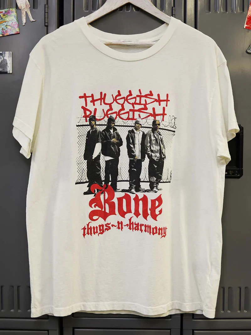 Vintage Thuggish – Bone Thugs-N-Harmony Unisex All Size White T-Shirt VA016