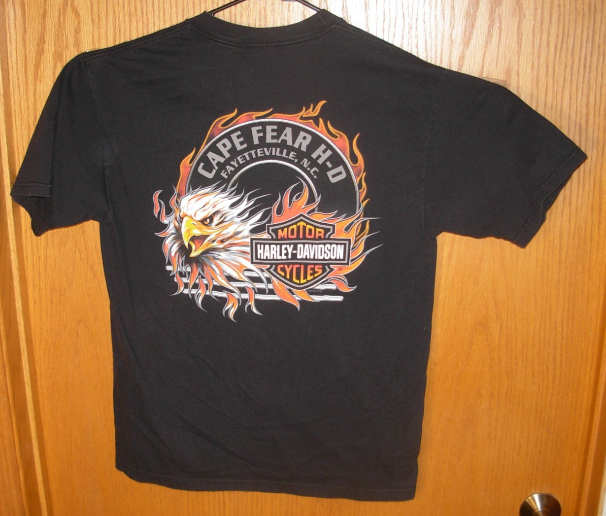Vnt. Harley Davidson T-Shirt Men&rsquo;s Medium Black Short Sleeve20.5×29 made in USA