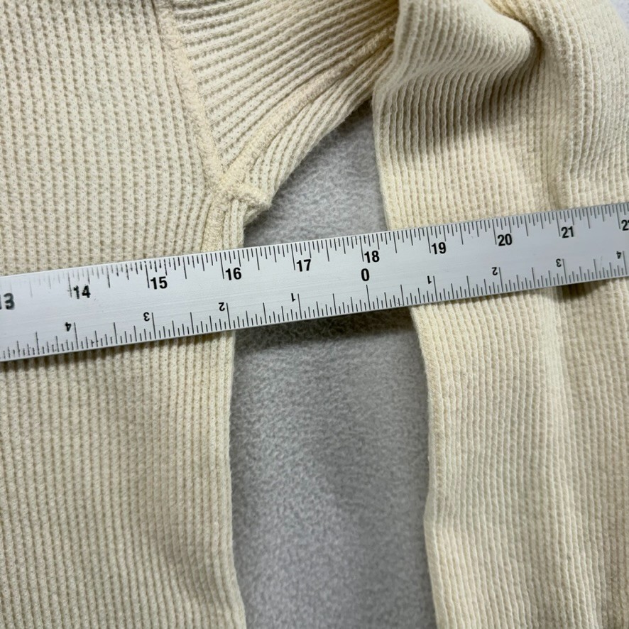 Vintage Deep North Thermal Shirt Mens Large Beige Tan Waffle Base Layer Thin 90s