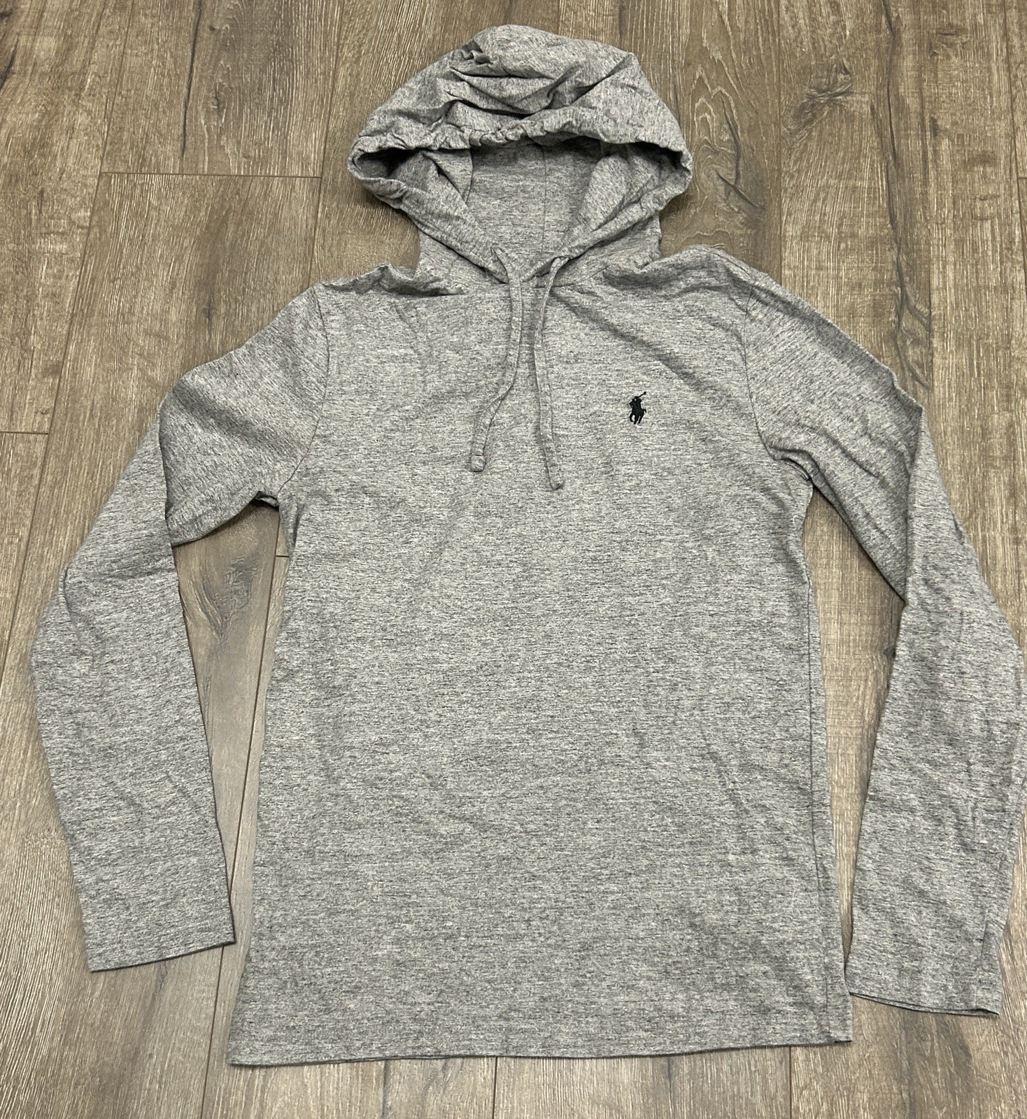 Polo Ralph Lauren Mens XS Hooded T-Shirt Gray Long Sleeve