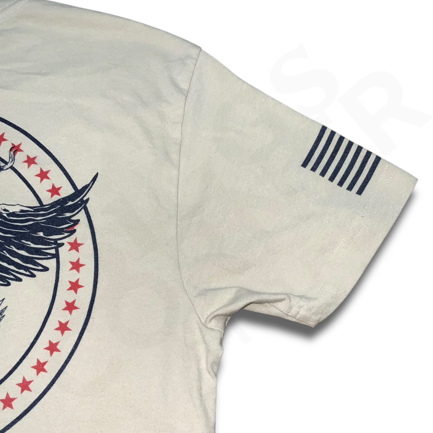 Grunt Style T-Shirt Men&rsquo;s M Beige American To The Bone USA Eagle Flag Patriotic