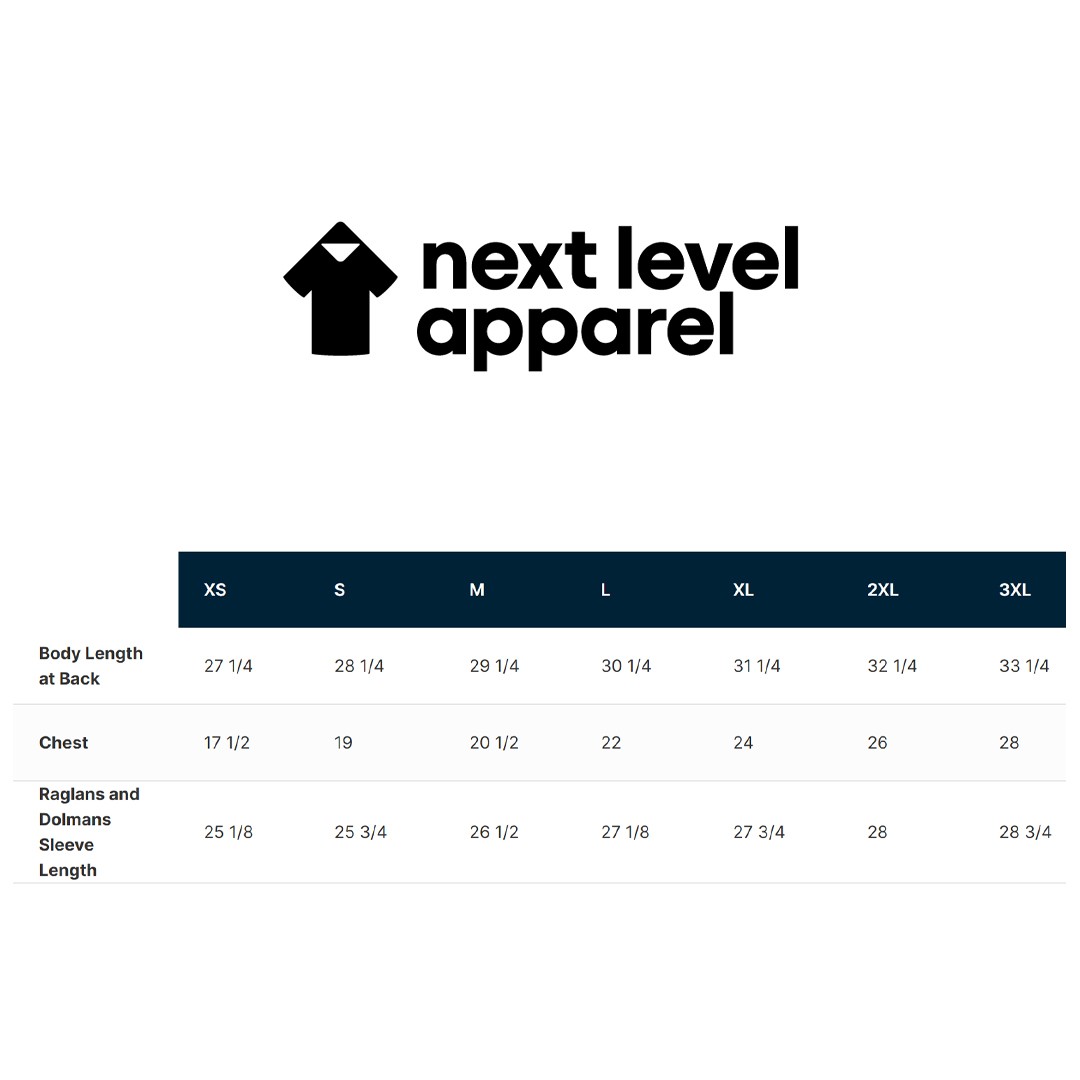 Next Level Apparel 6051 Unisex Triblend 3/4-Sleeve Raglan Comfortable T-Shirt
