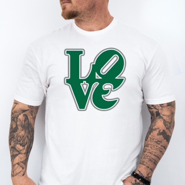 Philly LOVE | Philadelphia Football themed Soft Ring Spun Cotton T-Shirt