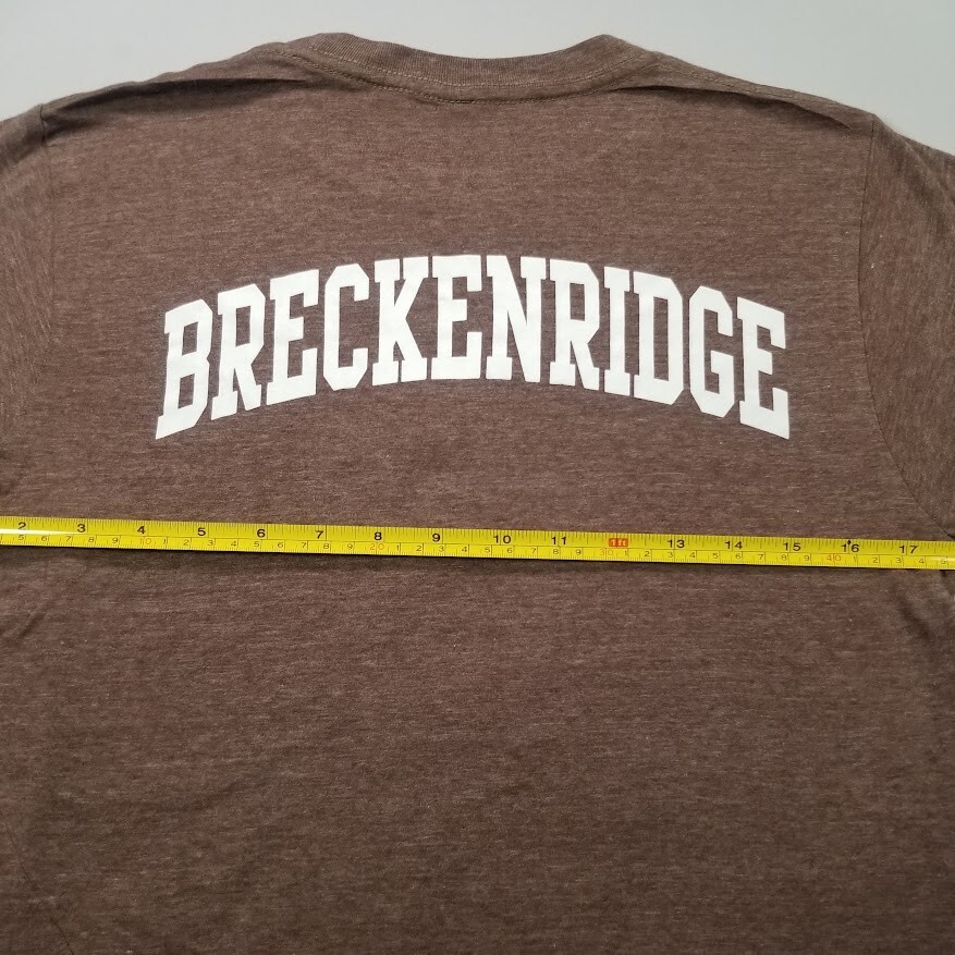 Breckenridge Colorado Ski Resort Mountain T Shirt Men S Rasta Trefoil Logo Vtg