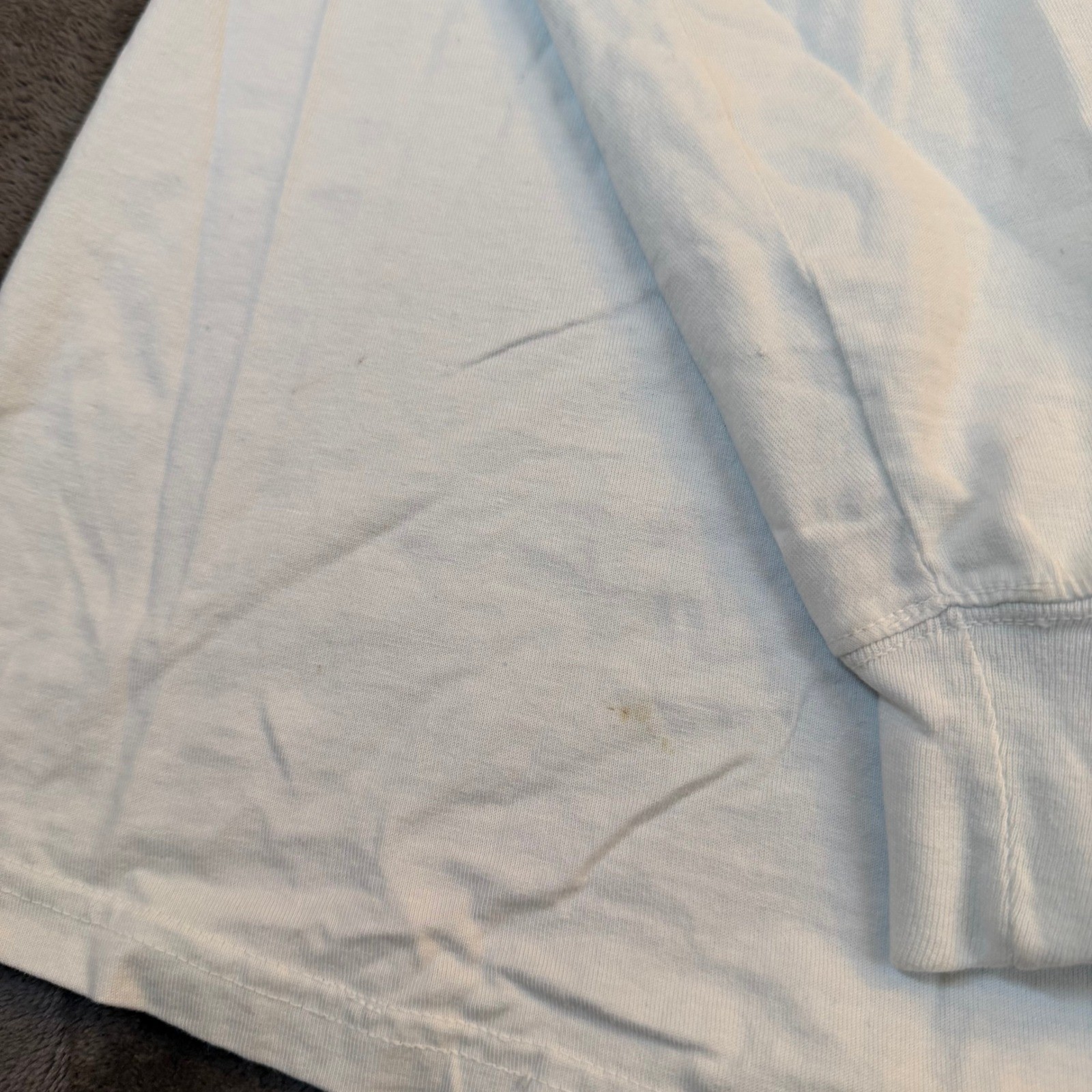 ComfortWash Mount Rainier Long Sleeve Graphic Tee Light Blue Mens Large NWT