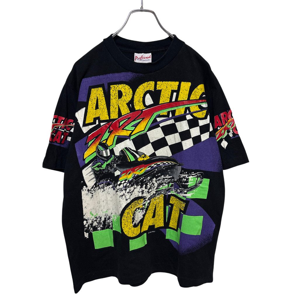 【Preferred】90s 1995 ARCTIC CAT Snowmobile Racing USA製 スノーモービル レーシングTシャツS-5781
