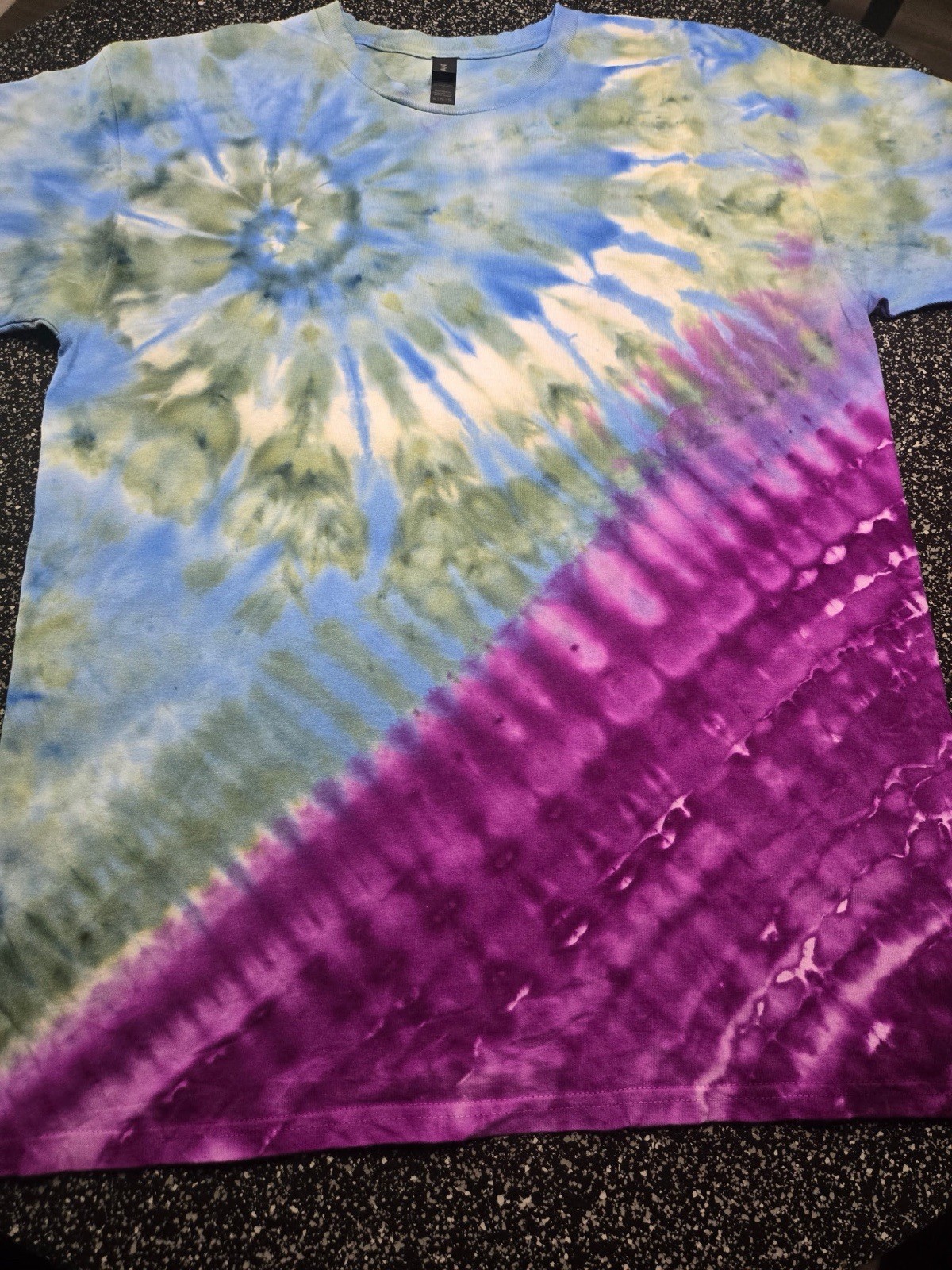 Hand Dyed Short Sleeve Tie Dye Short Sleeve T Shirt Unisex For Men And Women