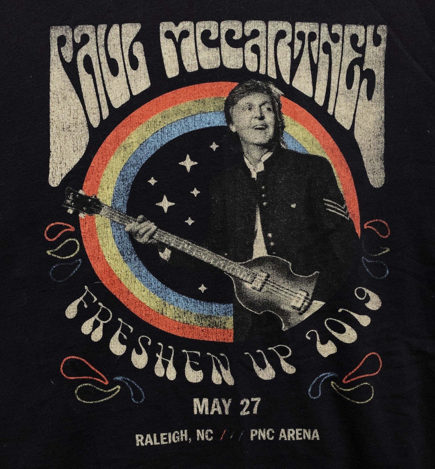 T-Shirt MED Paul McCartney « Freshen Up » 5/27/2019 PNC Arena Raleigh NC T-Shirt