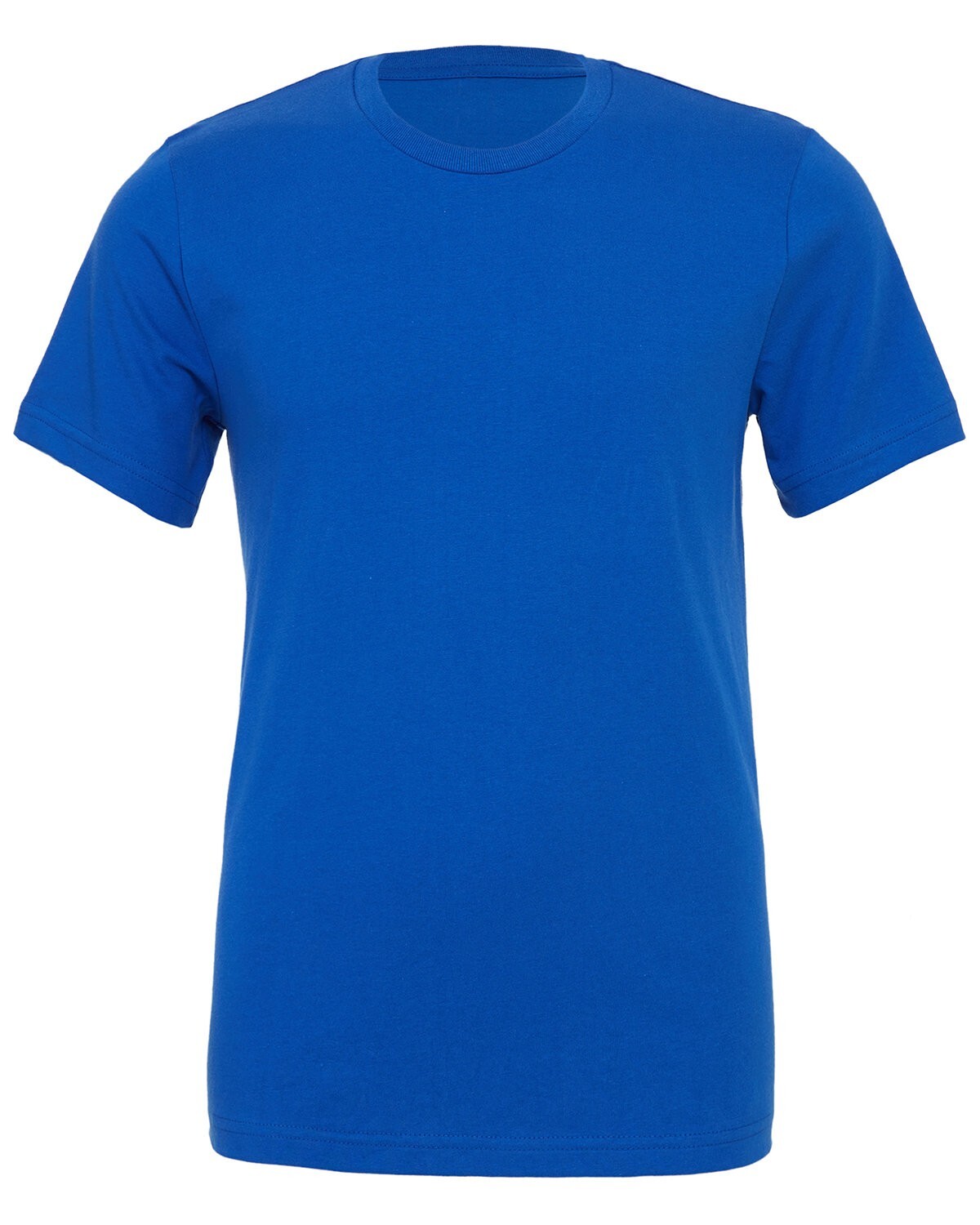 Bella + Canvas 3001C Large True Royal Cotton Jersey Tee Unisex Blue Tshirt