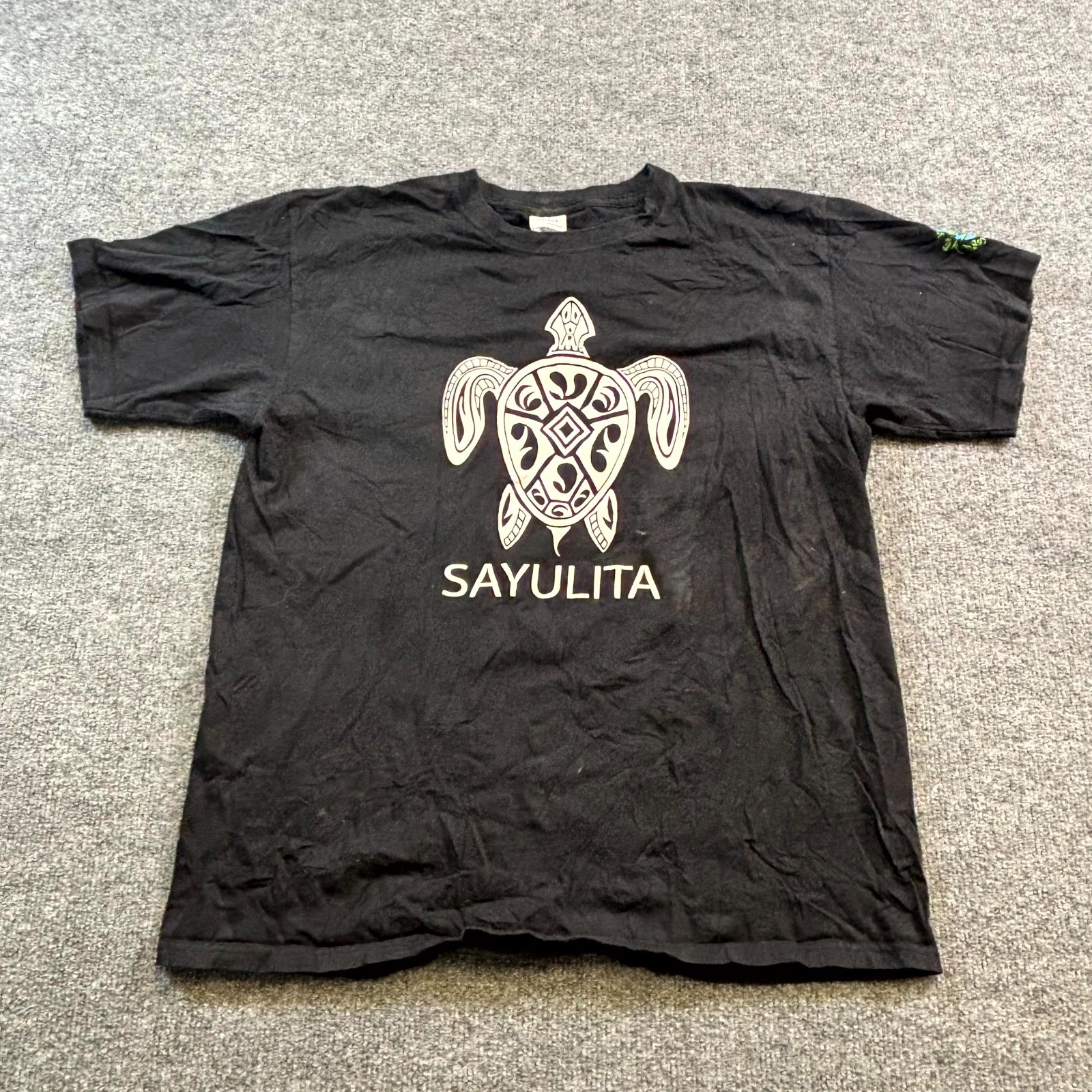 Yazbek T-Shirt Men&rsquo;s L Black Sayulita Graphic Print Outdoor Casual Summer