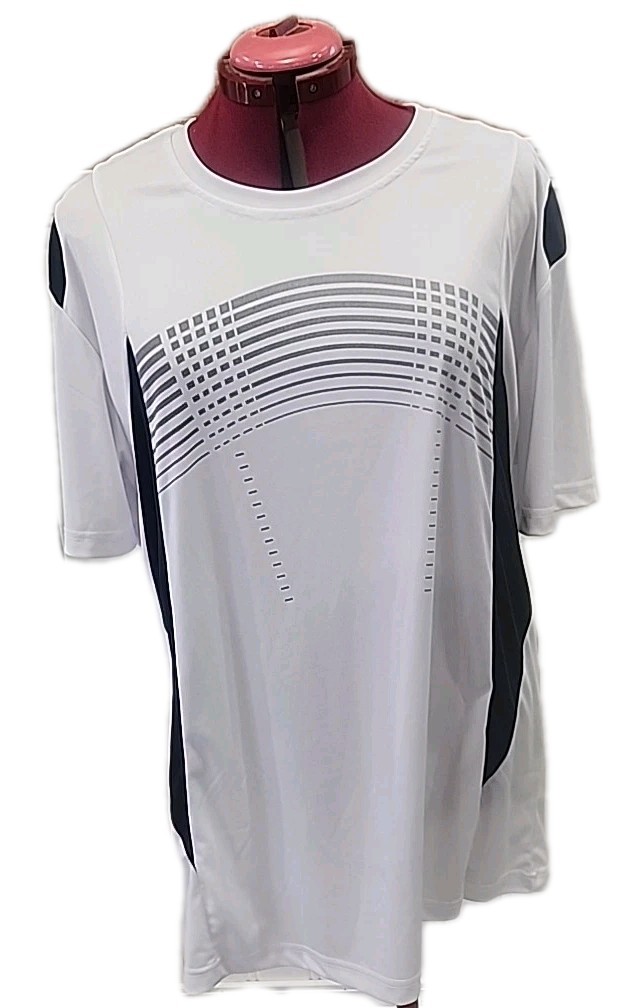 Men&rsquo;s Quick-Dry Sport Running Performance Gym Workout Two Tone T-shirt 3XL [94]