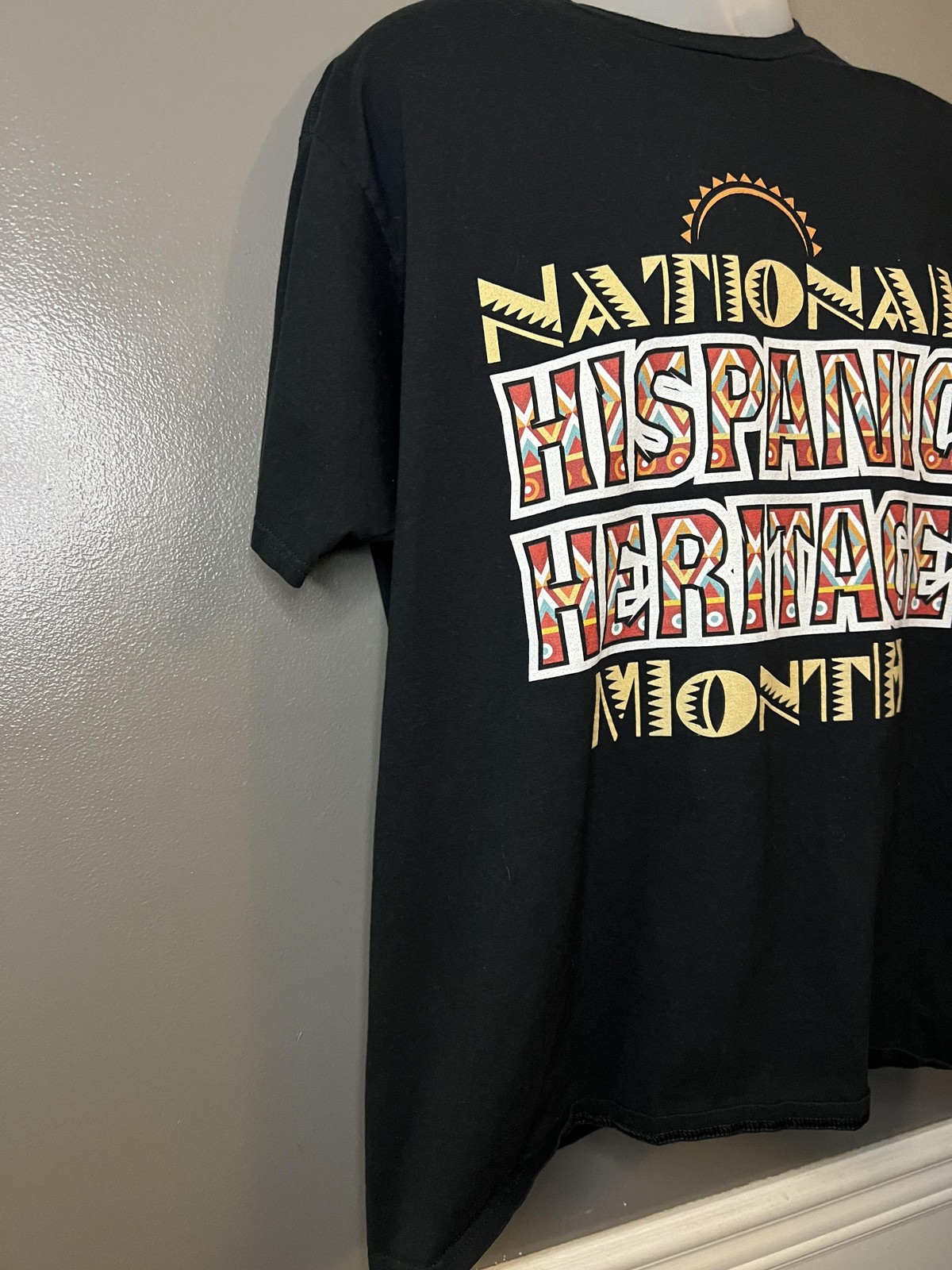 National Hispanic Heritage Month Shirt Mens XL Black Port & Company Graphic Tee