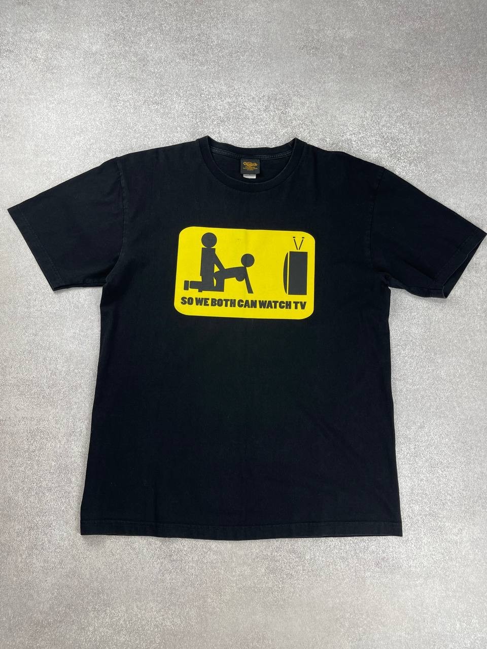 Vintage Changes « So We Both Can Watch Tv » Sex Logo Humor T-Shirt Size L