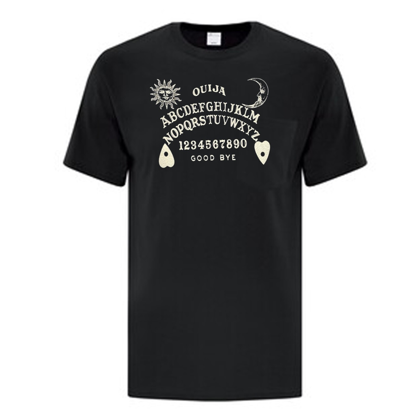 Ouija Board Game T Shirt S to 2 Extra Large Sizes Occult Oracle Spirits