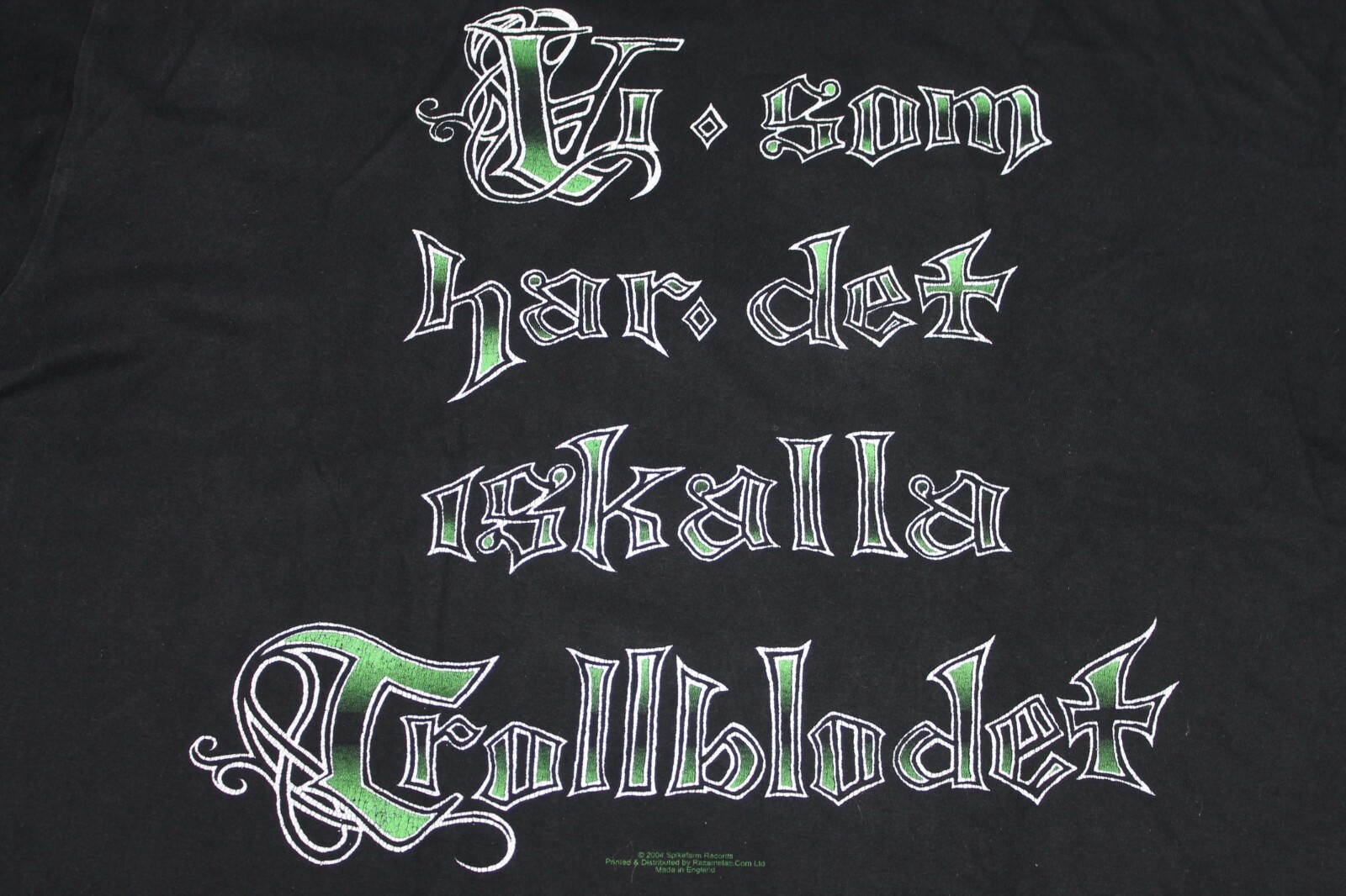 Y2K 2004 Finntroll Long Sleeve Shirt Vi, Som Har Det Iskalla Trollblod Large