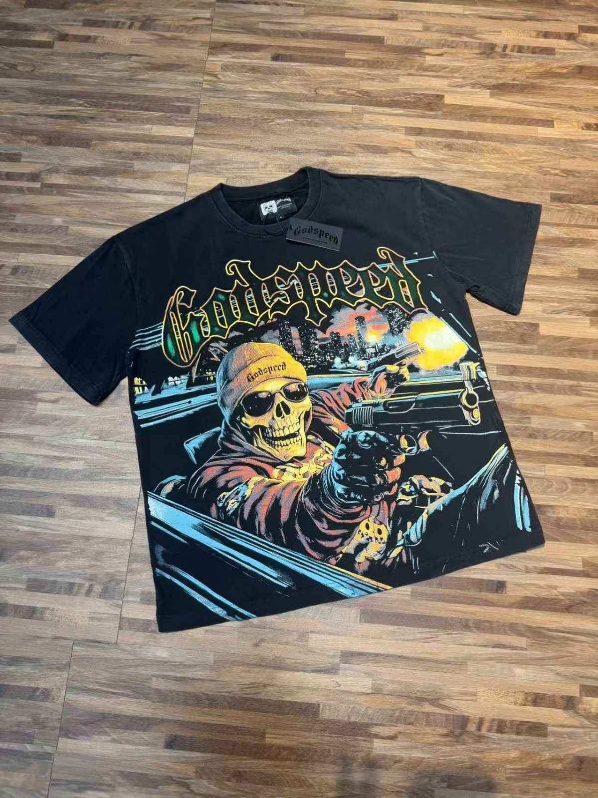 Black TEE Godspeed T-Shirt S-M-L-XL