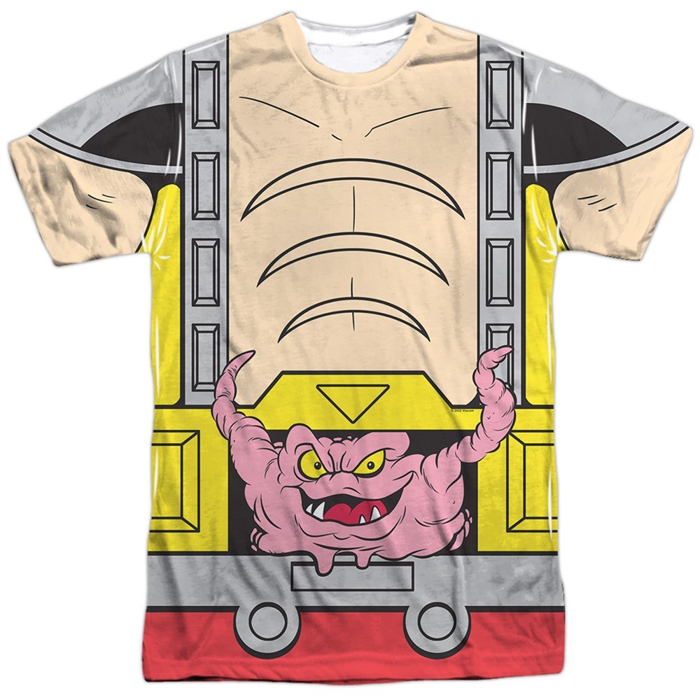 TMNT Krang Costume Men’s Sublimation T-Shirt S-2XL Licensed One or Two Sided Tee