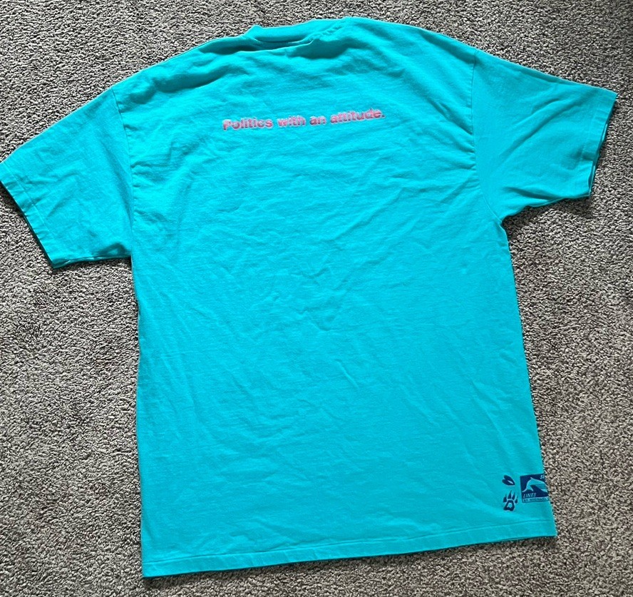 Vintage Beefy-T Hanes Men’s XL Blue Short Sleeve Graphic Tee Peter DeFazio