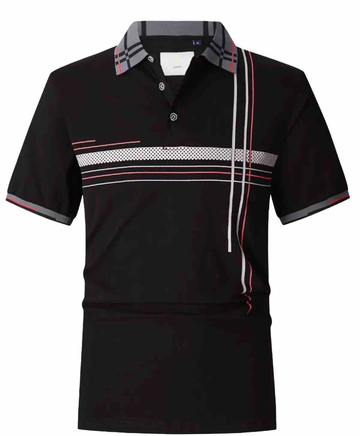 Men&rsquo;s Luxurious Polo Shirt,Italian Style,Stretch M to 4XL.…A5.A
