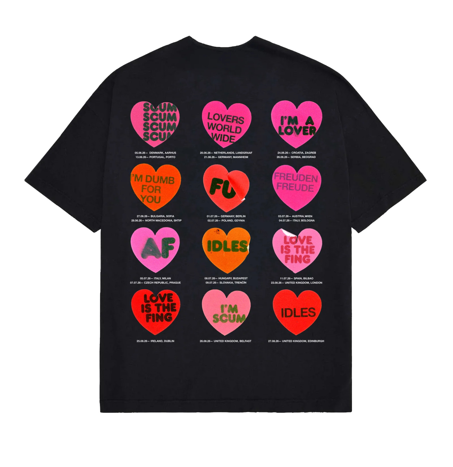 idles band SUMMER ‘26 TOUR MERCH Tee, T-Shirt Reprint