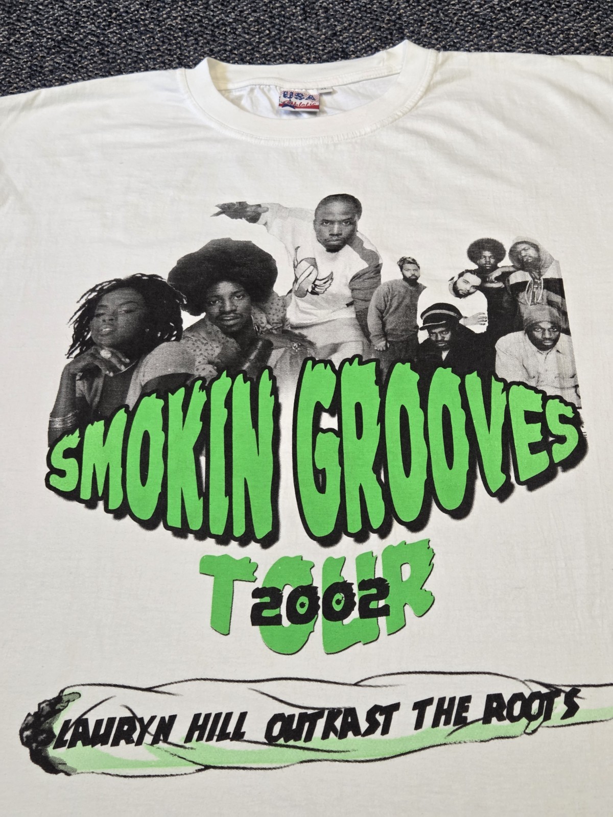 Smokin Grooves Shirt 2002 Tour Lauren Hill Outkast Roots XL