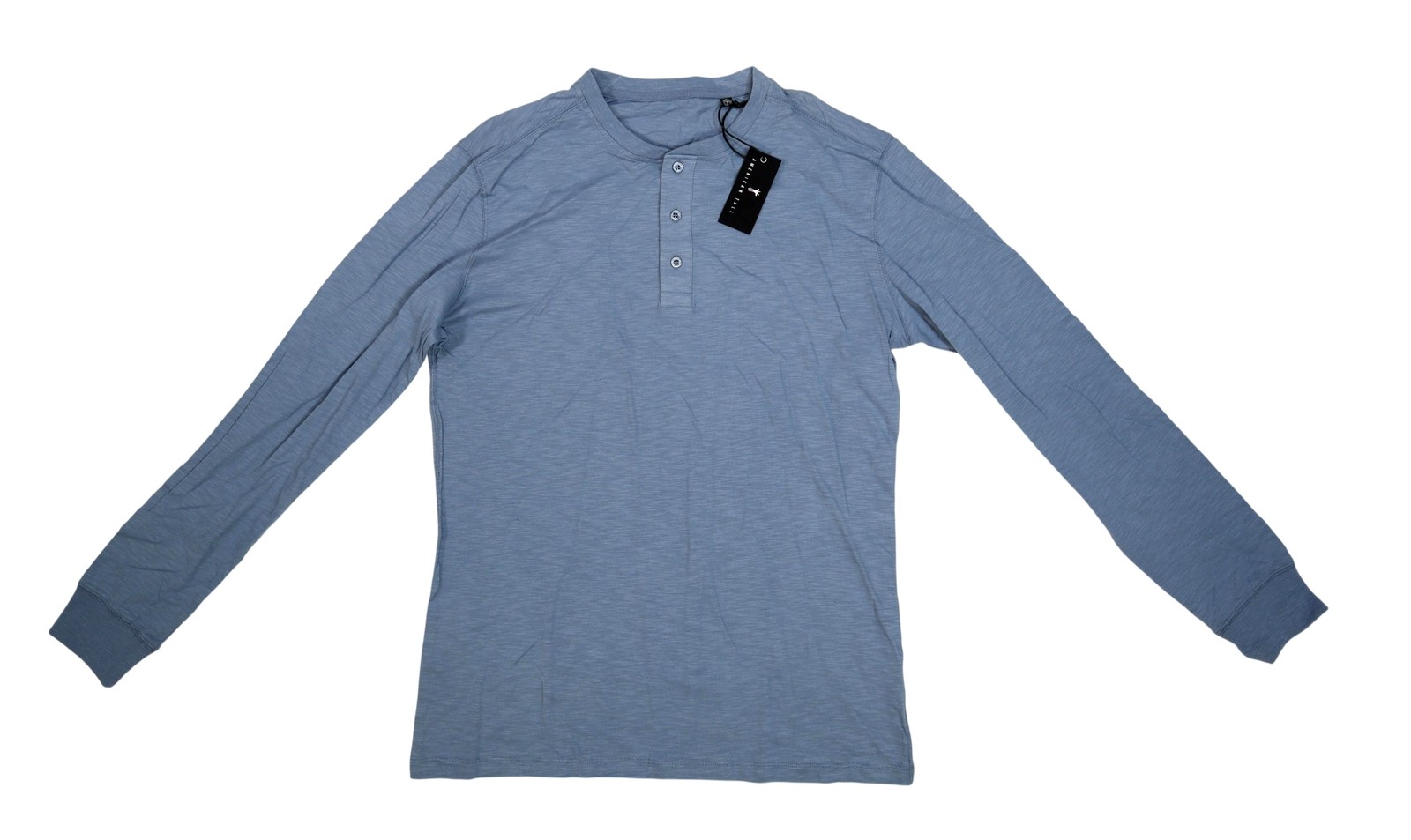 American Tall Shirt Mens LT Blue Lightweight Long Sleeve Henley T-Shirt Tee Tall