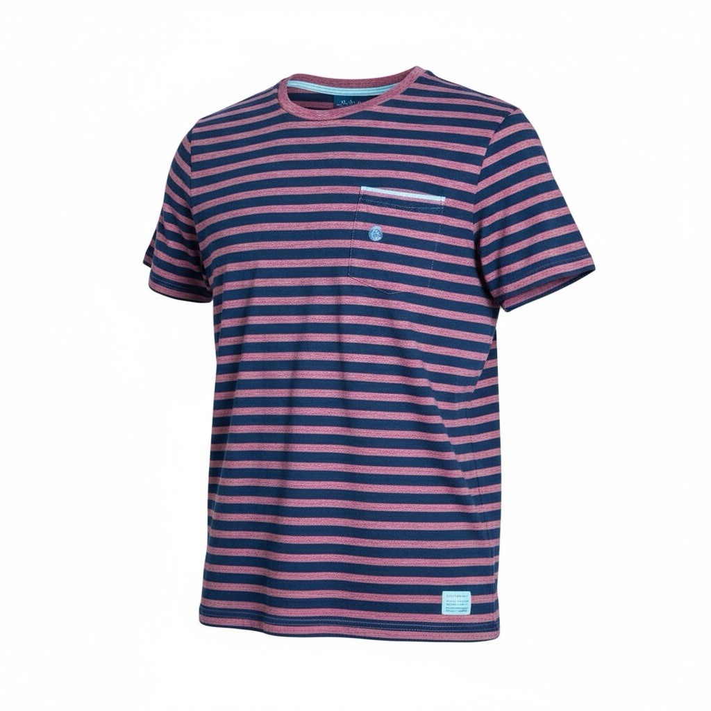 Adam Levine Red Black Striped Short Sleeve Crew Neck TShirt Tee Size XLarge