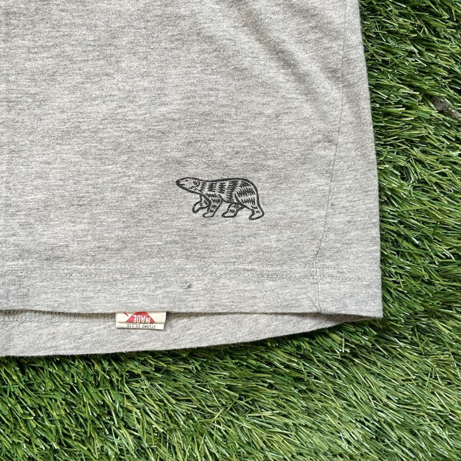 Human Made Shirt Large Nigo Bear Logo Plain Basic Grey Streetwear Tee