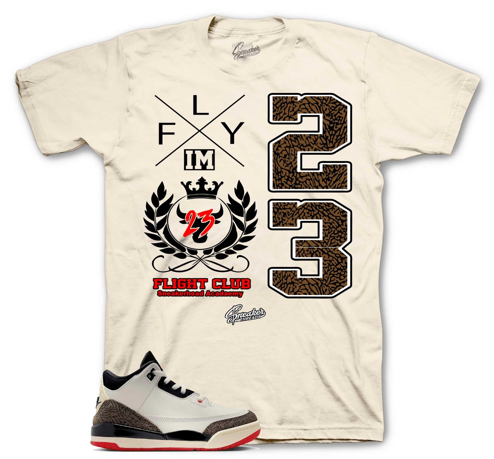 Shirt To Match Jordan 3 World&rsquo;s Best Dad Retro 3s Shoes – Crest Sneaker Tee