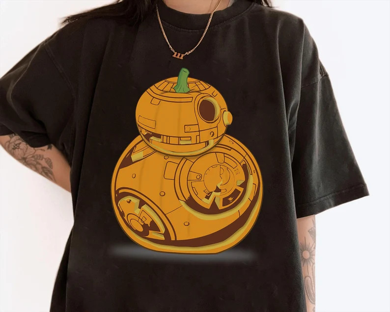 Disney Star Wars BB-8 Pumpkin Carving Halloween T-SHIRT UNISEX1