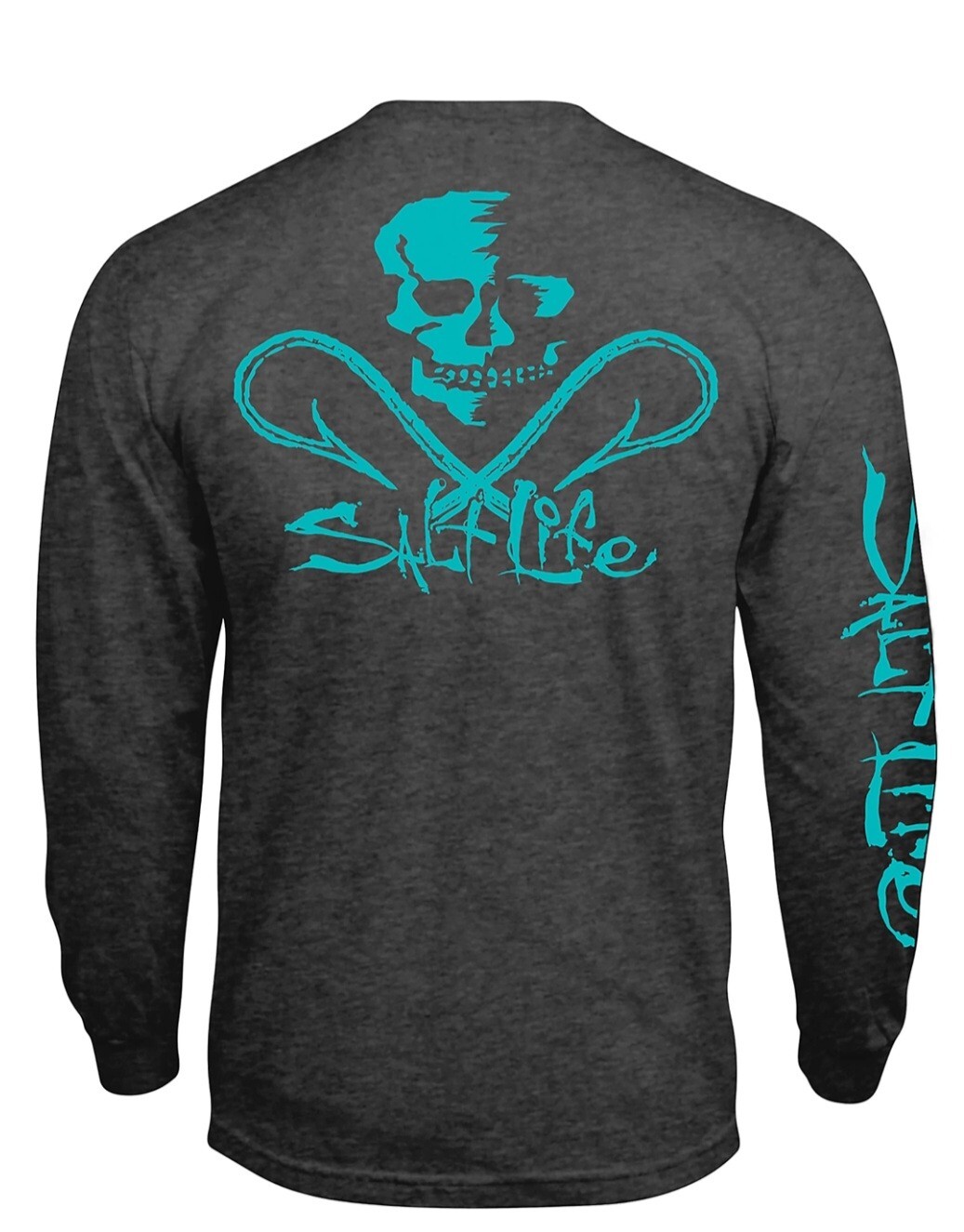 Salt Life Skull & Hooks Long Sleeve Men&rsquo;s Graphic TShirt, Lg or XL