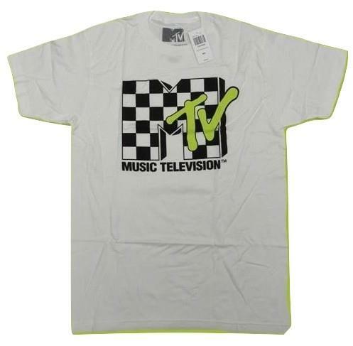 New MTV Music Television Mens S-M-L-XL-2XL-3XL White 90&rsquo;s Style Shirt $22