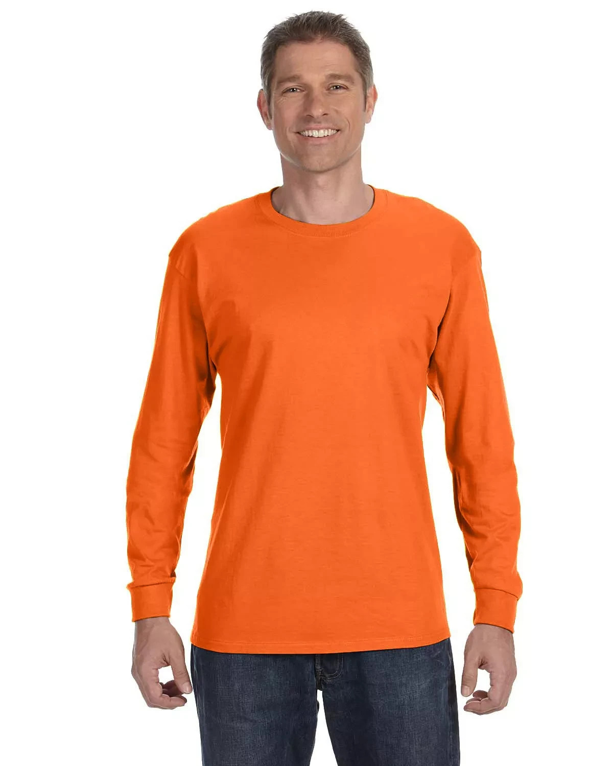 Gildan G540 Men&rsquo;s Heavy Cotton Preshrunk T Shirt Long Sleeve Crew Neck T-Shirt
