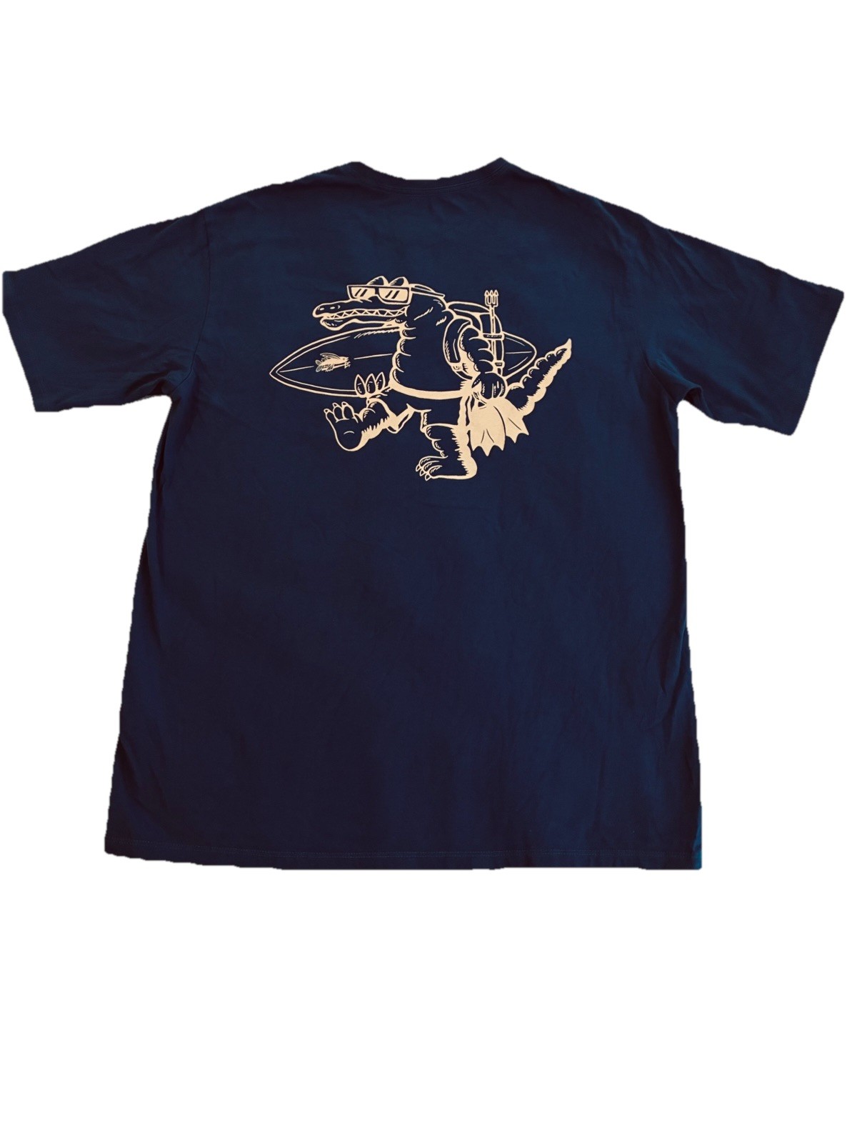 Patagonia Endless Blue Water People Gator Organic Pocket T-shirt Men’s Medium