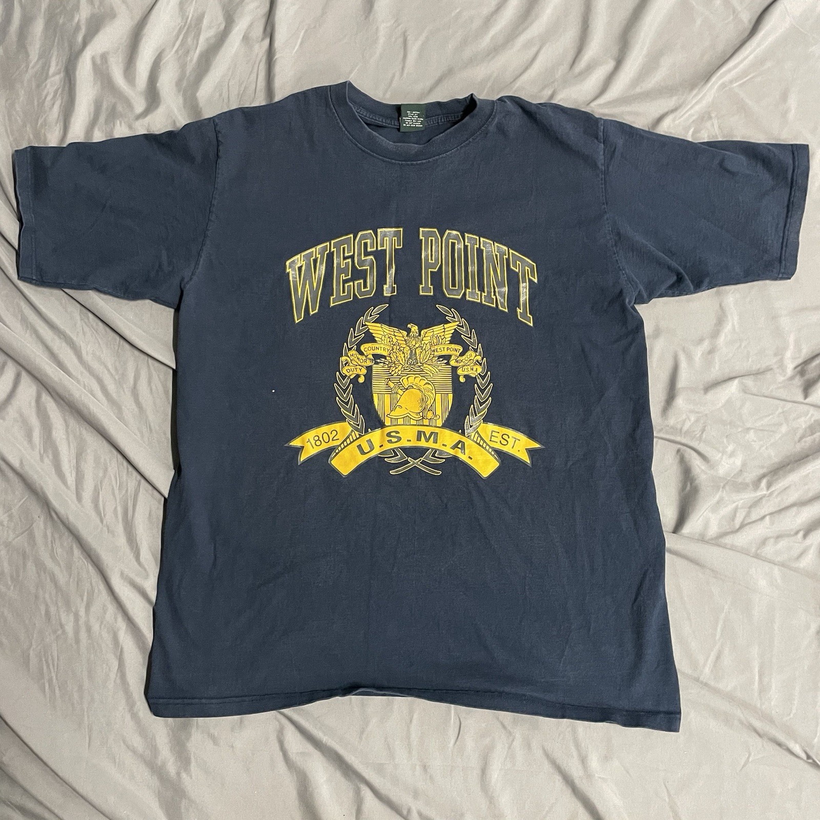 Vintage 90s West Point USMA Military Blue T Shirt Size XL College University