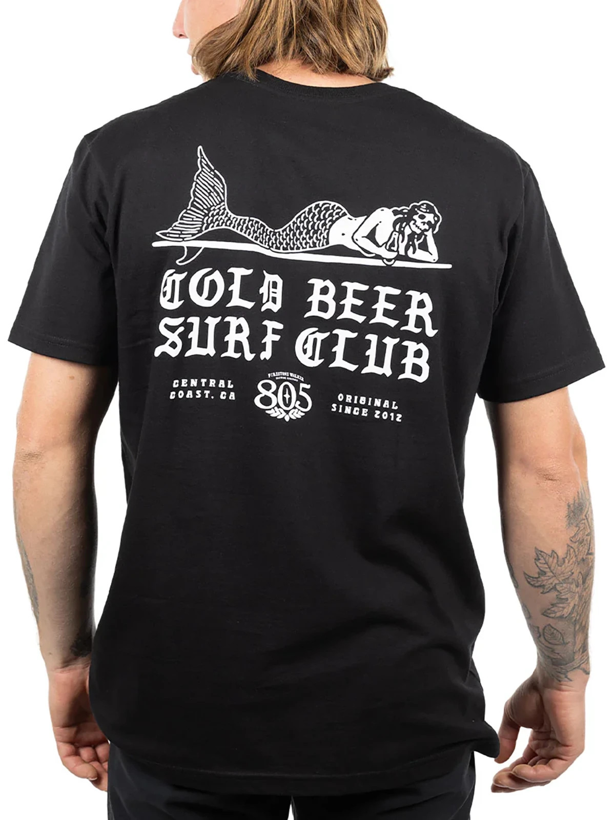 Fasthouse Men&rsquo;s CBSC Siren Short Sleeve T-shirt Cold Beer Surf Club Moto Tee