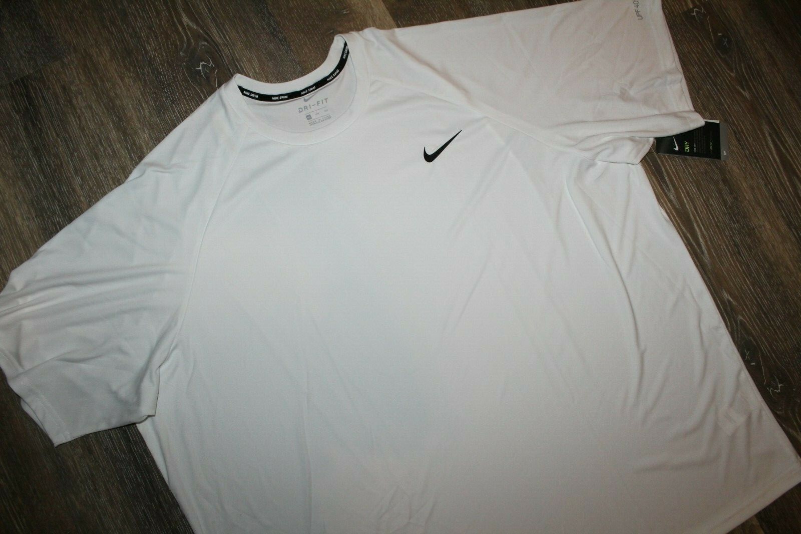 NWT NIKE MEN&rsquo;S HYDROGUARD Swim T-Shirt White M L XXL