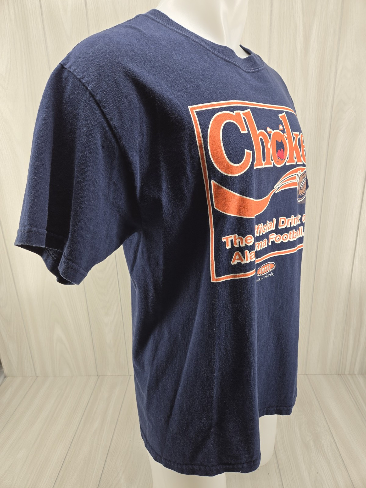 Auburn Tigers AU T-shirt Size Large Smack Talkin Choke Drink of Alabama Football