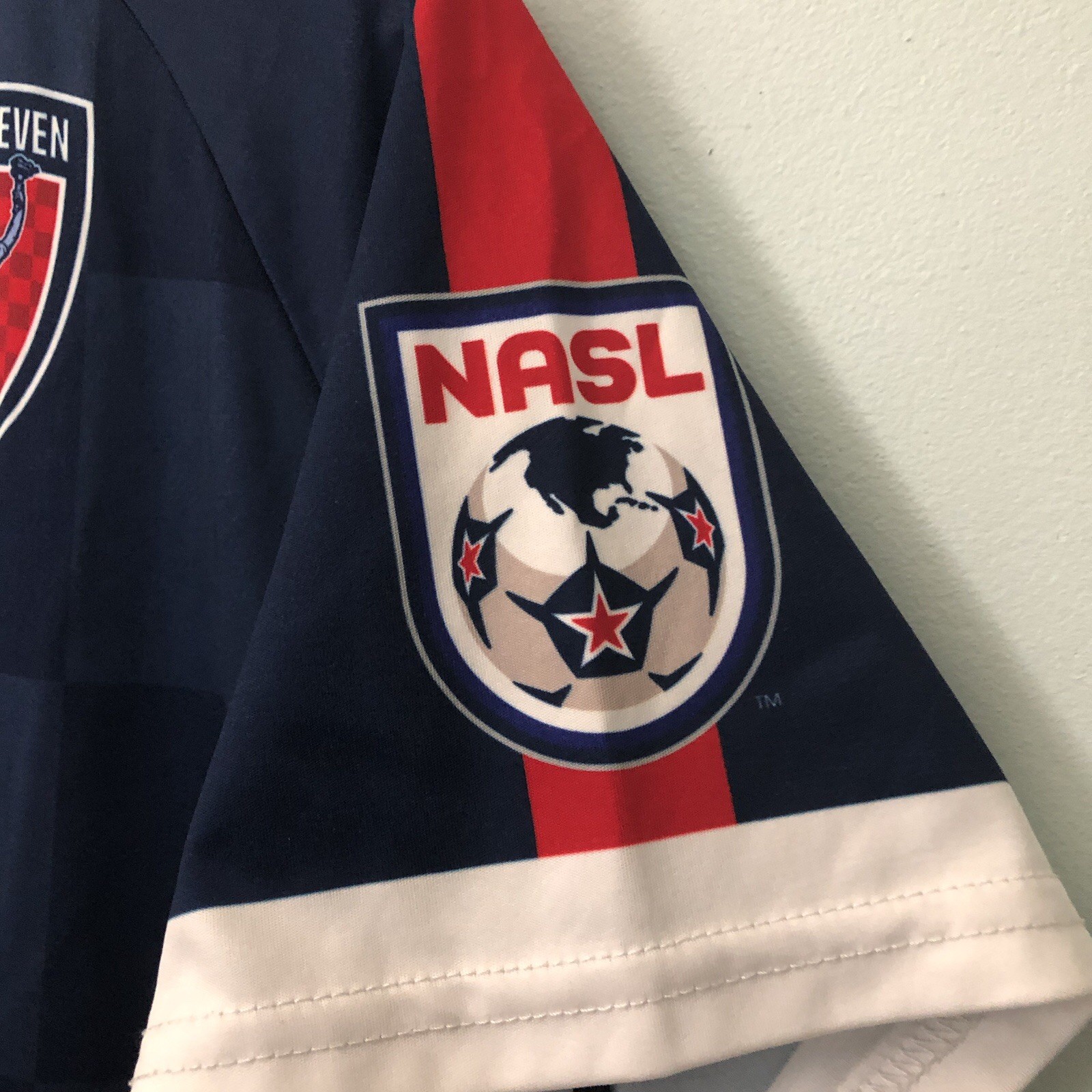 Indy Eleven 11 Soccer Blue Jersey NASL Diadora Honda National Guard Size XL