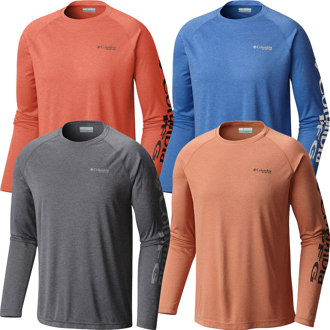 New Mens Columbia PFG « Terminal Tackle Heather » Omni-Shade T-Shirt Top Tee Polo