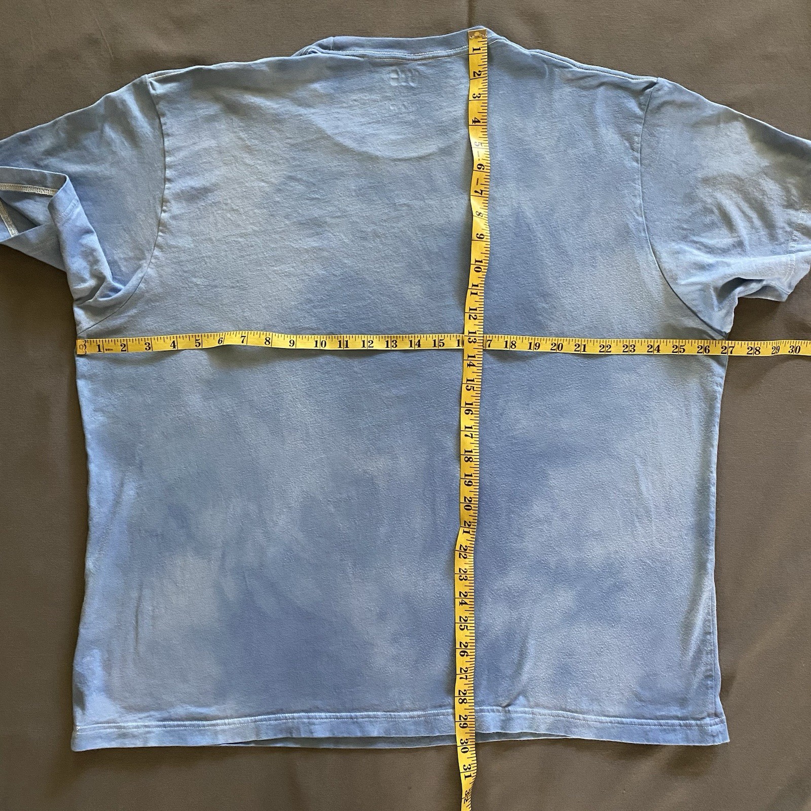 Uniqlo Disney Mickey Mouse T Shirt Mens 3XL XXXL Blue Tie Dye Nature Bird Flower