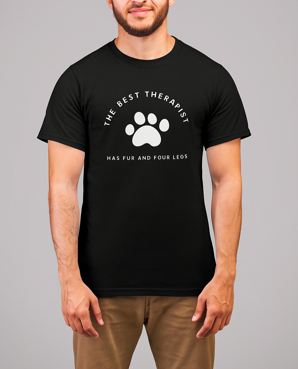 The Best Therapist Has Fur And Four Legs T Shirt Animal Rescue Pet Lovers Gift