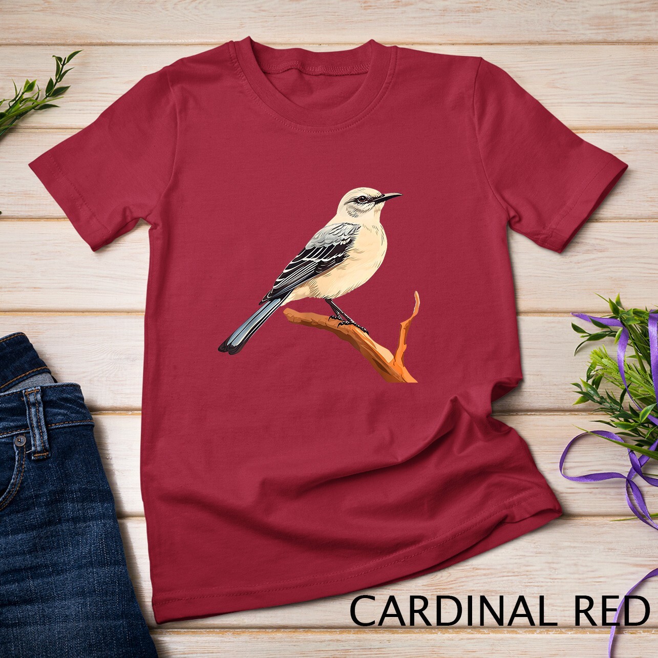 Northern mockingbird lover illustration T-Shirt Unisex T-shirt