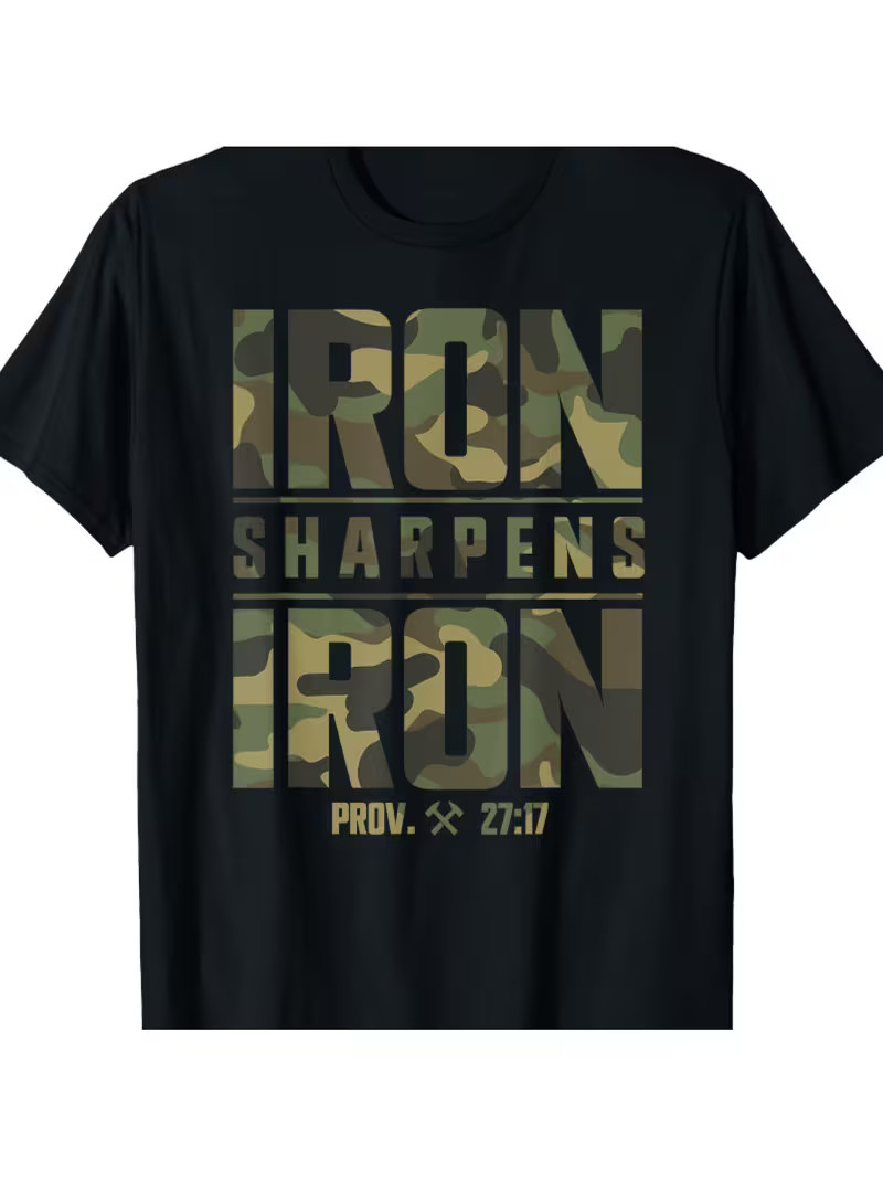Men&rsquo;s Christian Camouflage Scripture Fitness T-Shirt