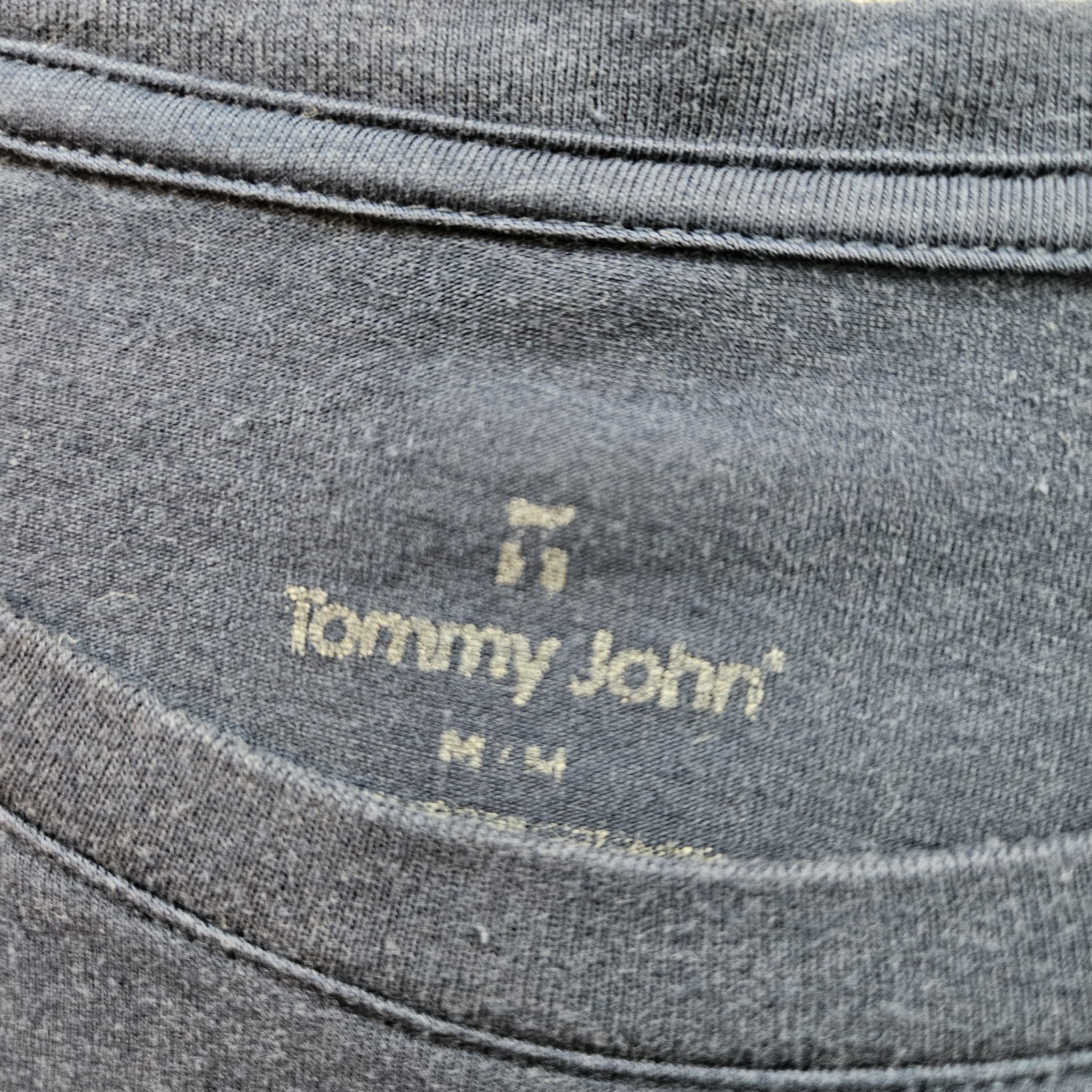 Tommy John T Shirt Cotton Stretch Comfort Tee Men Medium Navy blue